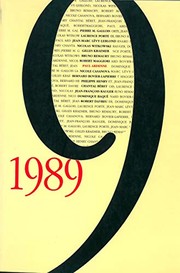 Cover of: 1989 by collectif sous la direction de Paul Ardenne.