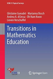 Cover of: Transitions in Mathematics Education by Ghislaine Gueudet