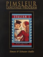 Cover of: Italian I by Pimsleur