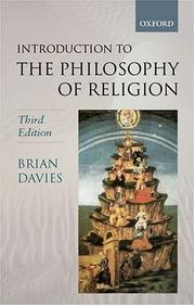 Cover of: An introduction to the philosophy of religion