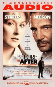 Cover of: Before and After (Movie Tie-in Reissue) Cassette