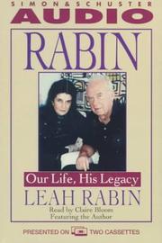 Cover of: RABIN: OUR LIFE, HIS LEGACY CASSETTE: "Our Life, His Legacy"