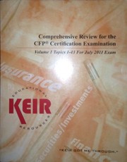Cfp Certification Examination Review by Keir Educational Resources