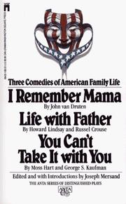 Cover of: 3 COMEDIES AMERICAN LIFE: 3 COMEDIES AMERICAN LIFE (The Anta Series of Distinguished Plays)