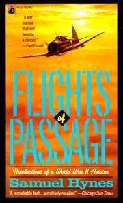 Cover of: Flights of Passage by Samuel Hynes