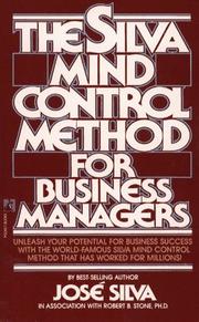 Cover of: Silva Mind Control for Business Managers