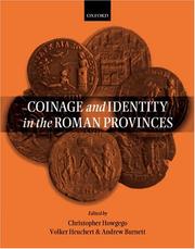 Cover of: Coinage and identity in the Roman Provinces