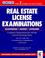 Cover of: Real estate license examinations