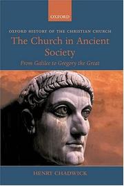 Cover of: The Church in Ancient Society by Henry Chadwick