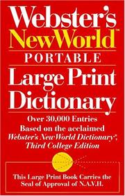 Cover of: Webster's New World portable large print dictionary