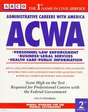 Cover of: Acwa by Eve P. Steinberg