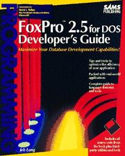 Cover of: FoxPro 2.5 for DOS: developer's guide