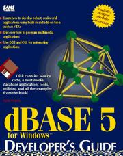 Cover of: dBase 5 for Windows: developer's guide