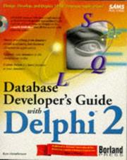 Cover of: Database developer's guide with Delphi 2 by Ken Henderson