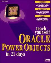 Cover of: Teach yourself Oracle Power Objects in 21 days