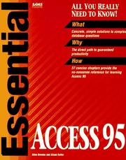 Essential Access 95 by Allen Browne