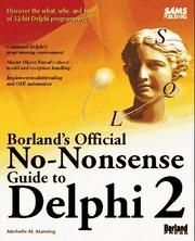 Cover of: Borland's official no-nonsense guide to Delphi 2