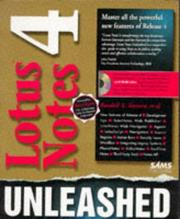 Cover of: Lotus Notes 4 unleashed | Randall A. Tamura