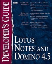 Cover of: Lotus Notes and Domino 4.5: developer's guide