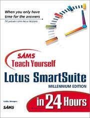 Cover of: Sams teach yourself Lotus SmartSuite in 24 hours