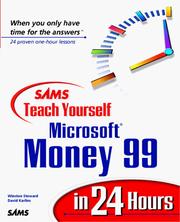 Cover of: Sams teach yourself Microsoft money 99 in 24 hours