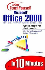 Cover of: Sams teach yourself Microsoft Office 2000 in 10 minutes by Laura Acklen