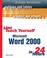 Cover of: SAMS teach yourself Microsoft Word 2000 in 24 hours