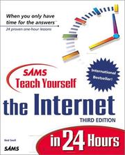 Cover of: Sams teach yourself the Internet in 24 hours by Ned Snell