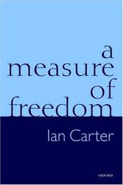 Cover of: A Measure of Freedom by Ian Carter