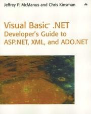 Cover of: Visual Basic .NET developer's guide to ASP.NET, XML, and ADO.NET