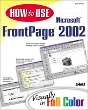 Cover of: How to use Microsoft FrontPage 2002