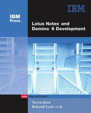 Lotus Notes and Domino 6 development by Steve Kern, Steven Kern, Deborah Lynd