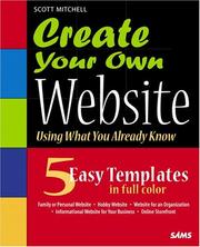 Cover of: Create your own website: using what you already know