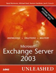 Cover of: Microsoft Exchange Server 2003 Unleashed by Rand Morimoto