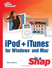 Cover of: iPod+iTunes for Windows and Mac in a Snap by Brian Tiemann