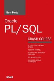 Cover of: Oracle PL/SQL Crash Course | Ben Forta