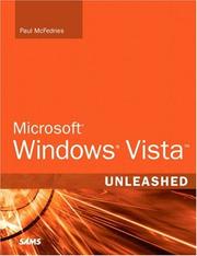 Cover of: Microsoft Windows Vista Unleashed by Paul McFedries