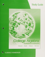 Cover of: College Algebra: Concepts and Contexts