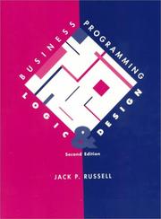 Cover of: Business programming logic and design
