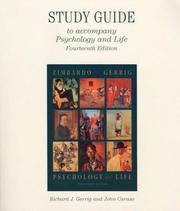 Cover of: Study Guide to Accompany Psychology and Life