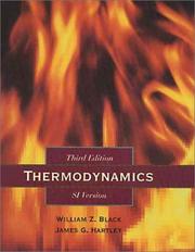 Thermodynamics by William Z. Black, James G. Hartley