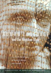 Cover of: Human Language and Our Reptilian Brain by Philip Lieberman
