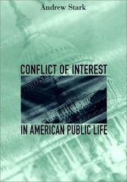 Cover of: Conflict of Interest in American Public Life