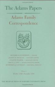 Cover of: Adams Family Correspondence by Adams Family