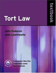 Cover of: Tort law textbook