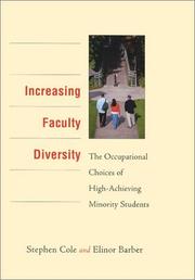 Increasing faculty diversity by Cole, Stephen