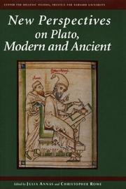 Cover of: New Perspectives on Plato, Modern and Ancient (Hellenic Studies Series) by David Blank, Dorothea Frede, Christopher Gill, Charles L., Jr. Griswold, Brad Inwood, Charles Kahn, Kathryn Morgan, Andrea Nightingale, Terry Penner, R. B. Rutherford, David Sedley