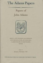 Cover of: Papers of John Adams, Volume 11, January - September 1781 (Adams Papers) | John Adams