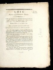 Cover of: Lois relatives a   la contribution foncie  re