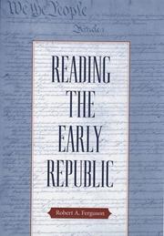 Cover of: Reading the early republic